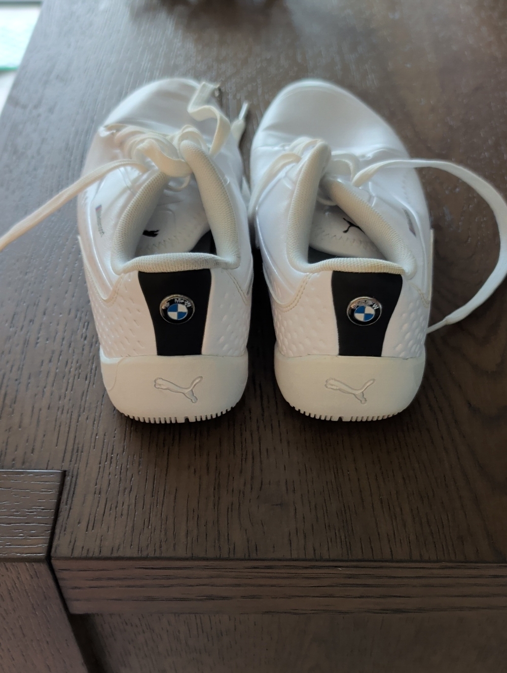 PUMA x BMW Kids White Driving Shoes